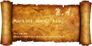Martini Aurélia névjegykártya